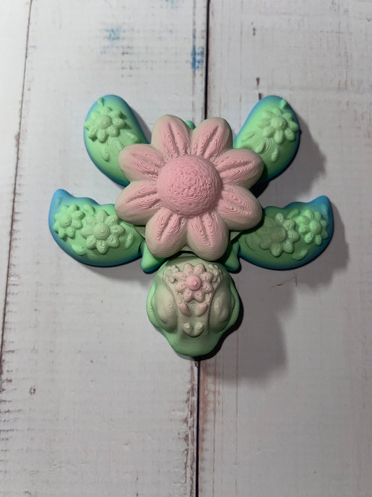 Mini articulated sunflower turtle